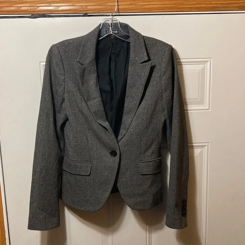Express Charcoal Women's Blazer 4